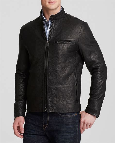 michael kors basic racer jacket|leather racer jackets.